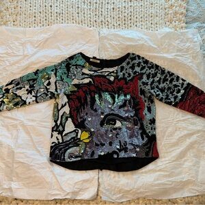 PINKO NOT authentic limited edition URSULA
embellished sequins blouse - top